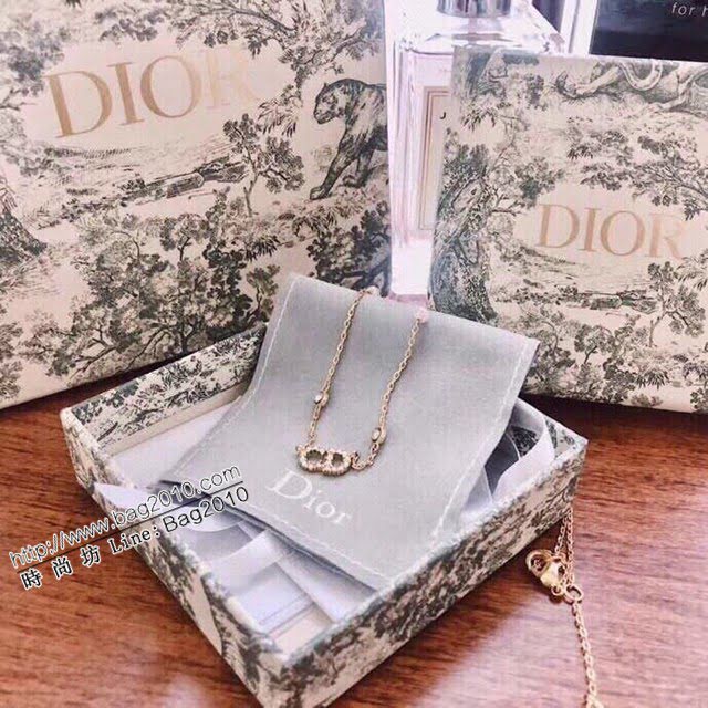 Dior新款飾品 迪奧CD項鏈 Dior珍珠鎖骨  zglv1948